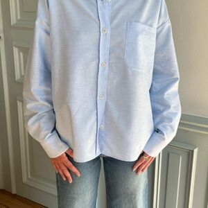 Djerf Avenue Breezy Shirt – Blue